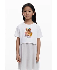 Desigual Girls Girls's 2-in-1 cat dress