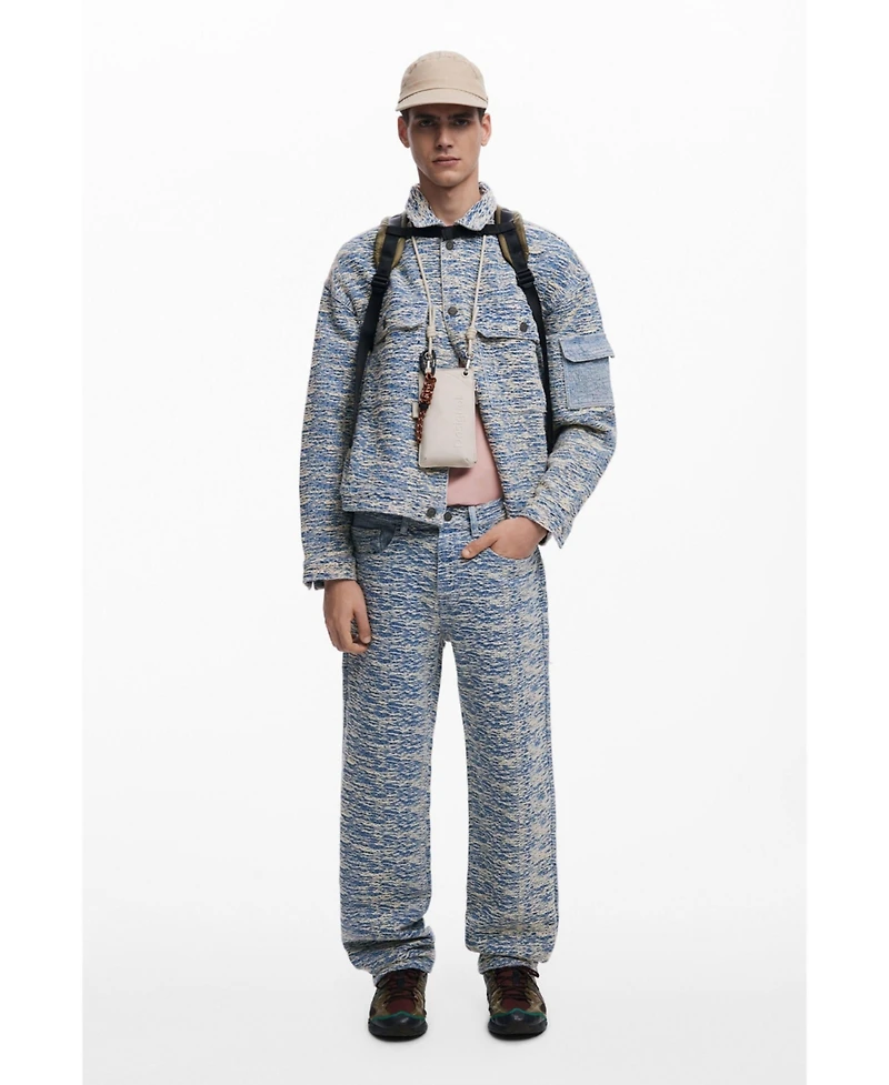 Desigual Men's Mottled denim jacket