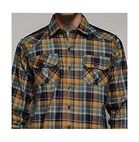 Campus Sutra Men's Checks Cyan Shirt