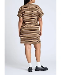 Eloquii Women's Elements Mini Dolman Tee Dress