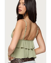 Edikted Women's Kailan Ruffled Babydoll Top