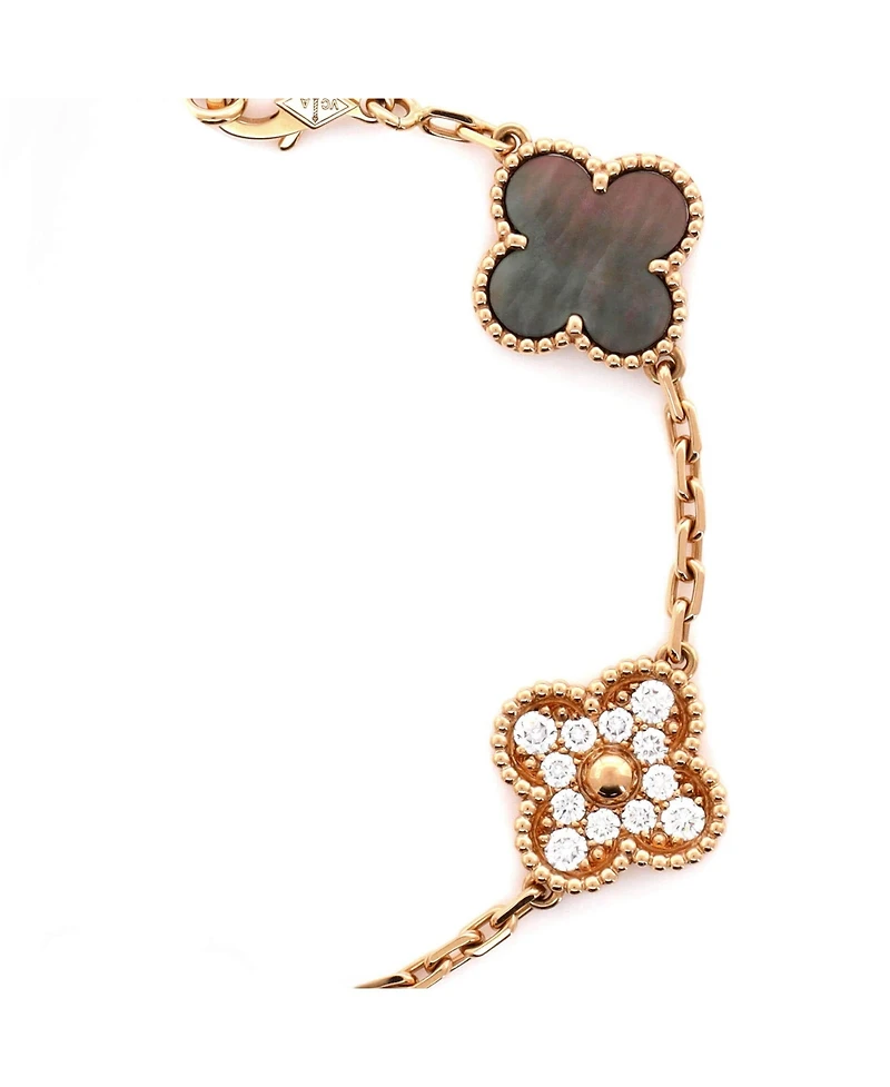 Pre-Owned Van Cleef & Arpels Vintage Alhambra 5 Motifs Bracelet