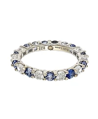 Suzy Levian Sapphire & Created White Alternating Eternity Band Ring