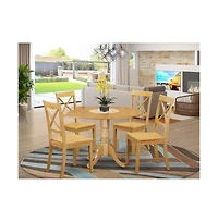East West Furniture Dining Room Set Oak