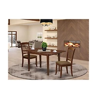 East West Furniture Dining Room Set Mahogany