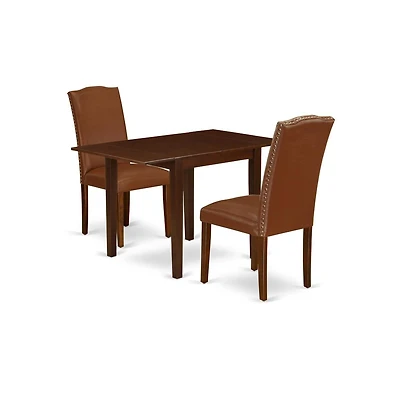 East West Furniture Dining Room Set Mahogany