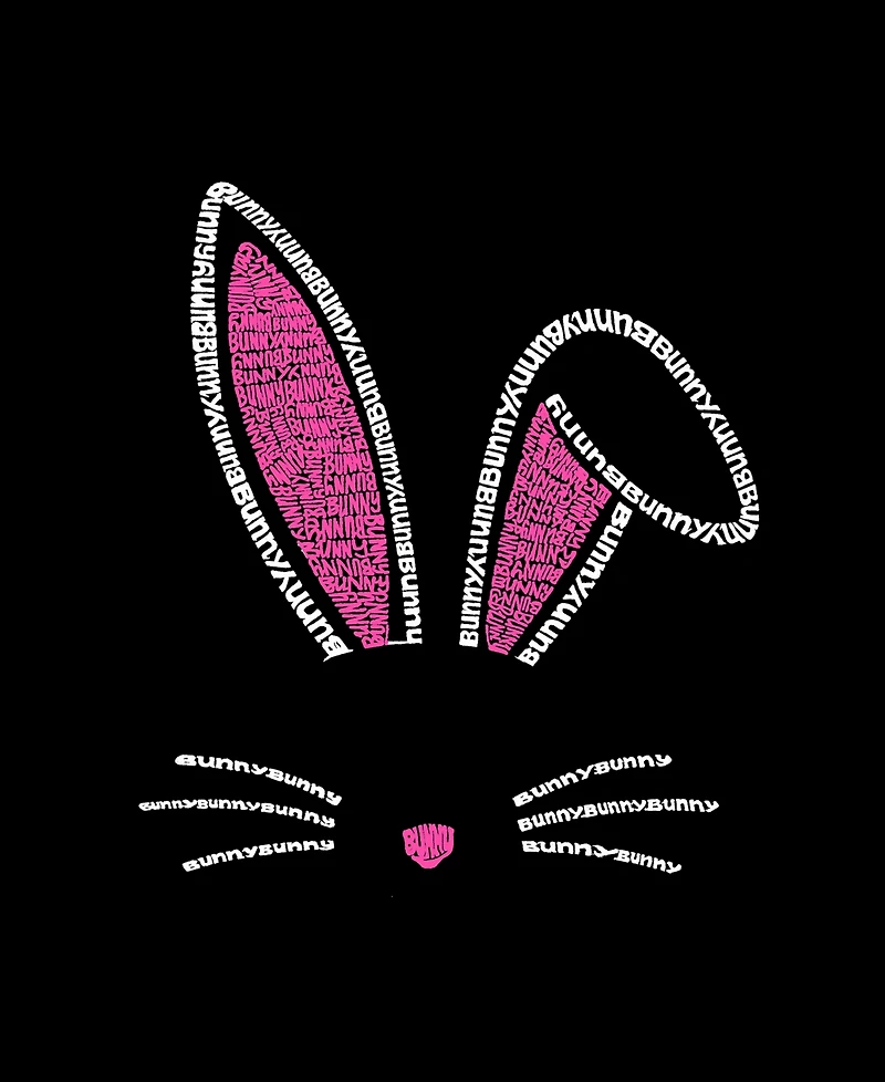 La Pop Art Plus Bunny Ears Word Tank Top