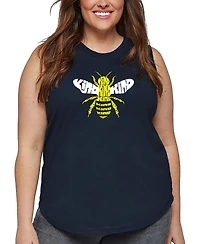 La Pop Art Plus Bee Kind Word Tank Top