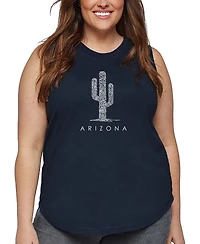 La Pop Art Plus Arizona Cities Word Tank Top