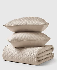 J Queen New York Premier Cotton Sateen 3-Pc. Quilt Set, Full/Queen