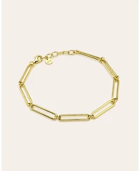 Zoe Lev Elongated Paper Clip Chain Bracelet
