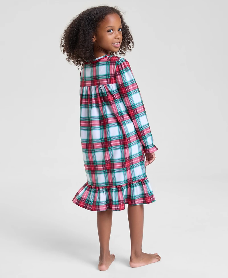 Holiday Lane Girls 2T-16 Merry Plaid Nightgown, Macy's Exclusive