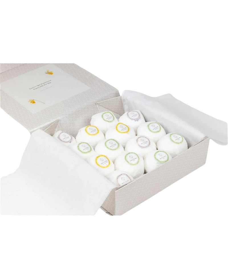 Lizush Natural Bath Bomb Set, 14-Piece