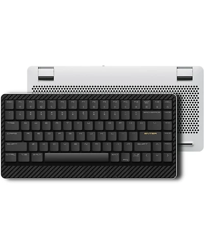 Lofree Edge Low Profile Mechanical Keyboard, 75% Rechargeable Bluetooth and Wired Connection for Windows, Mac Os/Pom Switches 2.0, Carbon Fiber Top Ca
