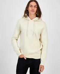 Guess Men's Joby Long Sleeve Fleece Logo Hoodie