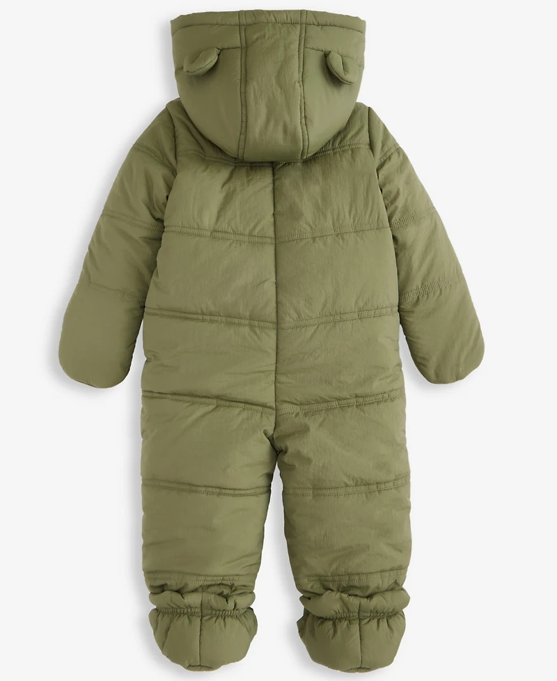 First Impressions Baby Boys Hooded Solid Footed Snowsuit, Macy's Exclusive