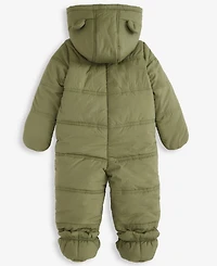 First Impressions Baby Boys Hooded Solid Footed Snowsuit, Macy's Exclusive