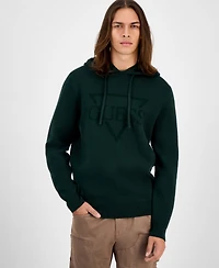Guess Men's Joby Long Sleeve Fleece Logo Hoodie