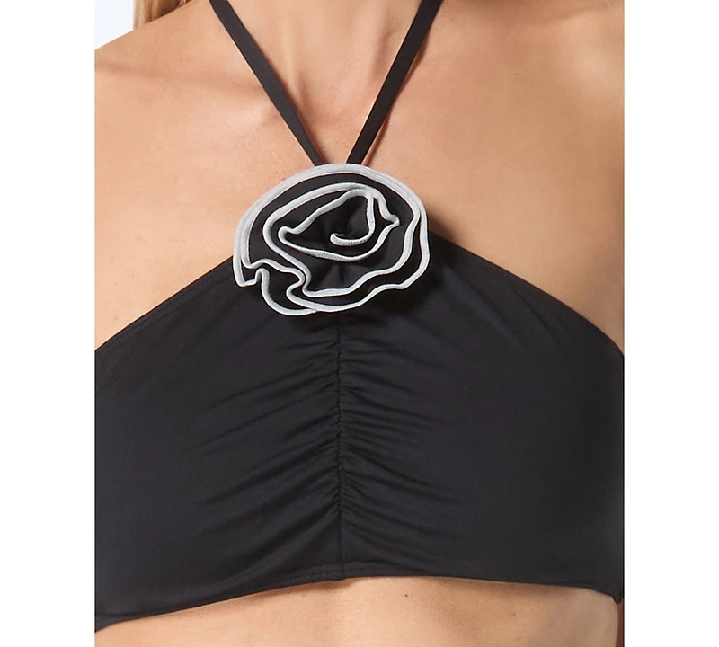 Kate Spade Women's Rosette High Neck Bra Top