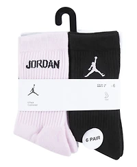Jordan Big Girls 6-Pack Legend Crew Socks