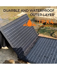 Portable Solar Panel, 40W Charge Capacity, Durable, Foldable and Easy to Carry