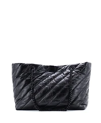 Pre-Owned Balenciaga Medium Crush Carry All Chain Tote Quilted Leather