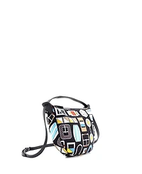 Pre-Owned Hermes Sursoie To Go Pouch Printed Silk and Leather