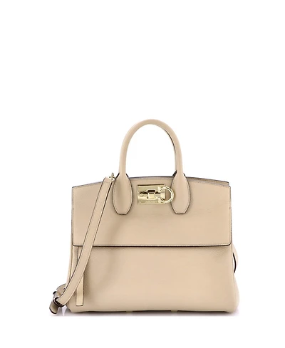 Pre-Owned Salvatore Ferragamo Small Studio Satchel Leather