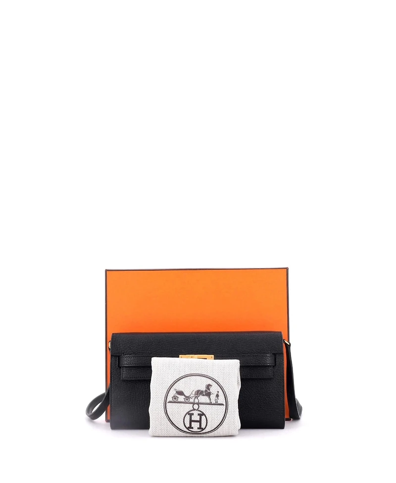 Pre-Owned Hermes Kelly To Go Wallet Chevre Mysore