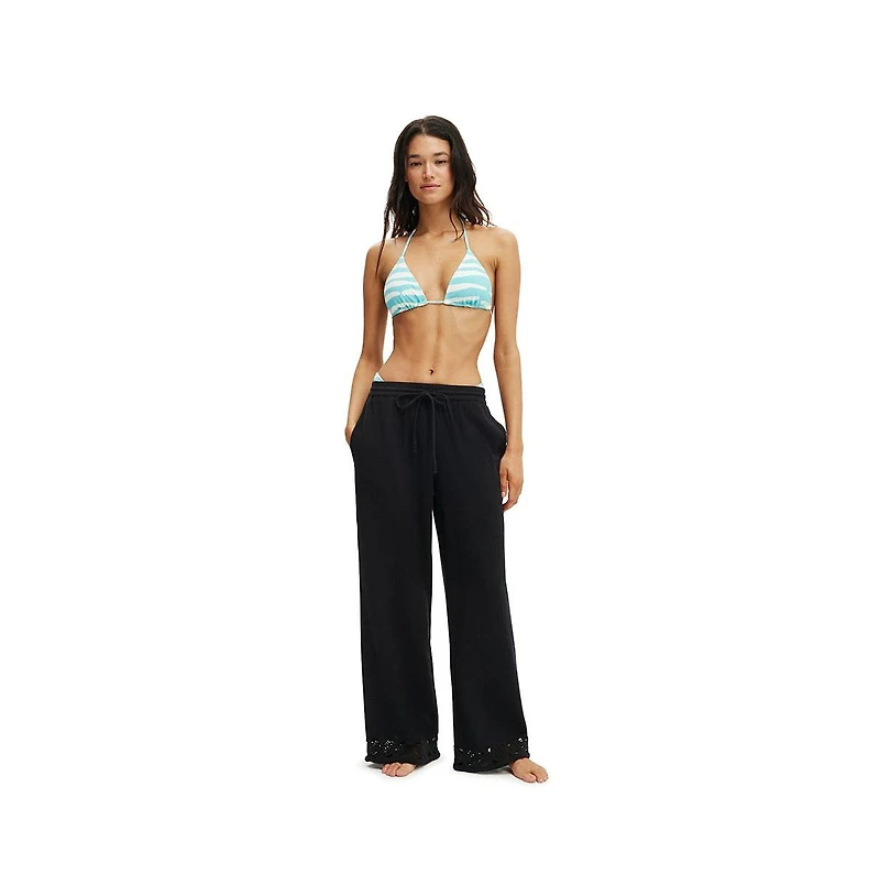 Cotton On Women's Woven Wide Leg Beach Pant