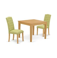 East West Furniture Dining Room Set Oak