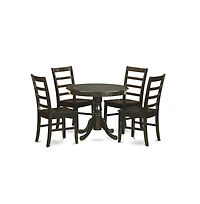 East West Furniture 5 Pc small Kitchen Table set- Table plus 4 Kitchen Dining Chairs
