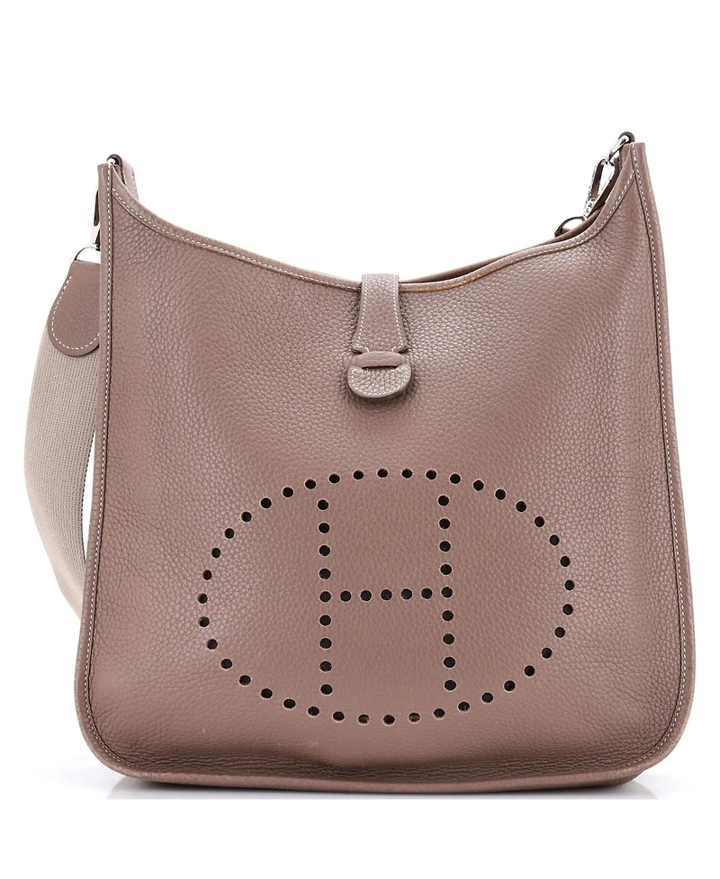 Pre-Owned Hermes Gm Evelyne Bag Gen I Clemence