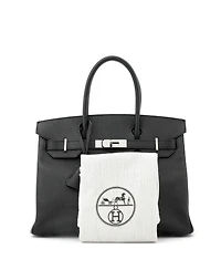 Pre-Owned Hermes Birkin Handbag Epsom with Palladium Hardware