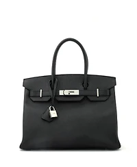 Pre-Owned Hermes Birkin Handbag Epsom with Palladium Hardware