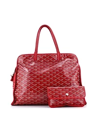 Pre-Owned Goyard Pm Hardy Pet Carrier Coated Canvas