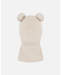 Deux par Deux Baby Unisex Knit Balaclava Off-White - Baby
