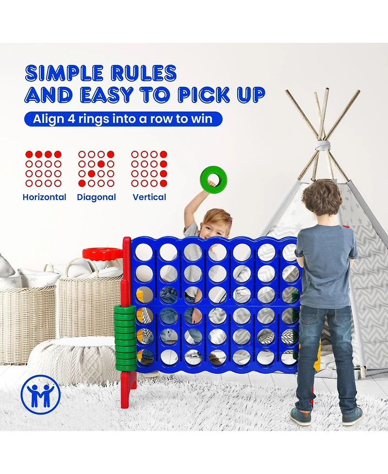 Akiudex 2.5 Feet 4-to-Score Giant Game Set
