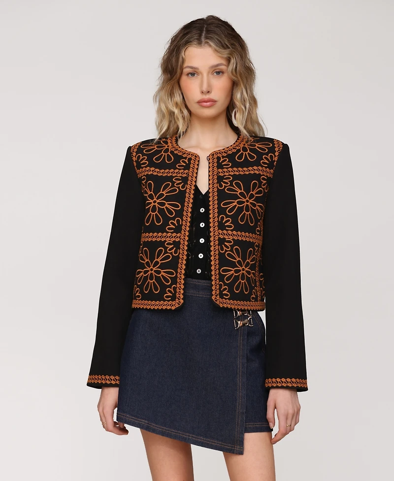 Avec Les Filles Women's Embroidered Jacket