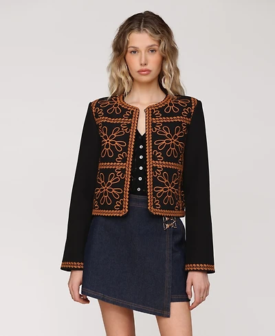 Avec Les Filles Women's Embroidered Jacket