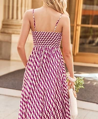 Cupshe Women's Run the Show Abstract Maxi Beach Dress