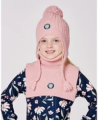 Deux par Deux Baby Girls Turtleneck Neckwarmer Dusty Pink