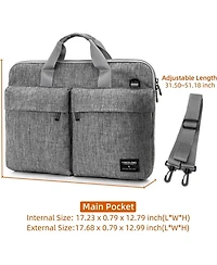 Acer 17.3 inch Laptop Bag Sleeve Carrying Case with Shoulder Strap, Notebook Ultrabooks Computer Handbag Cover for Men Women Fit for Acer Asus Lenovo