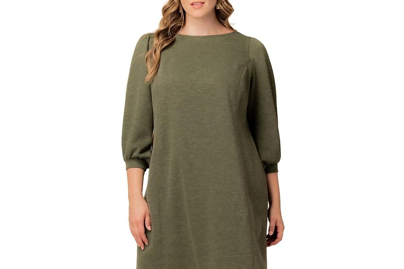Kiyonna Plus Madison Sweater Knit Shift Dress