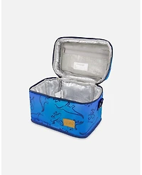 Deux par Deux Boy Lunch Box Blue Gradient Dinosaur Print - Toddler|Child