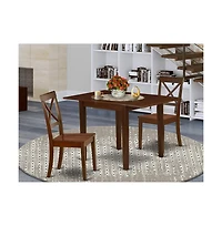 East West Furniture Dining Room Set Mahogany