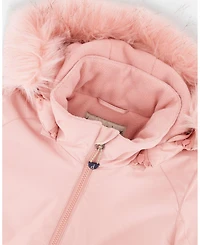 Deux par Girl Two-Piece Play Snowsuit Navy Blue and Pink - Toddler|Child