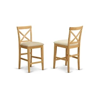 East West Furniture 5 Pc Dining counter height set-pub Table and 4 counter height stool