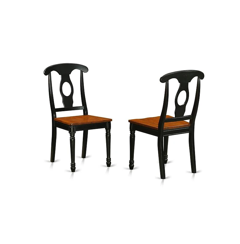 East West Furniture Dining Room Set Black & Cherry