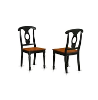 East West Furniture Dining Room Set Black & Cherry